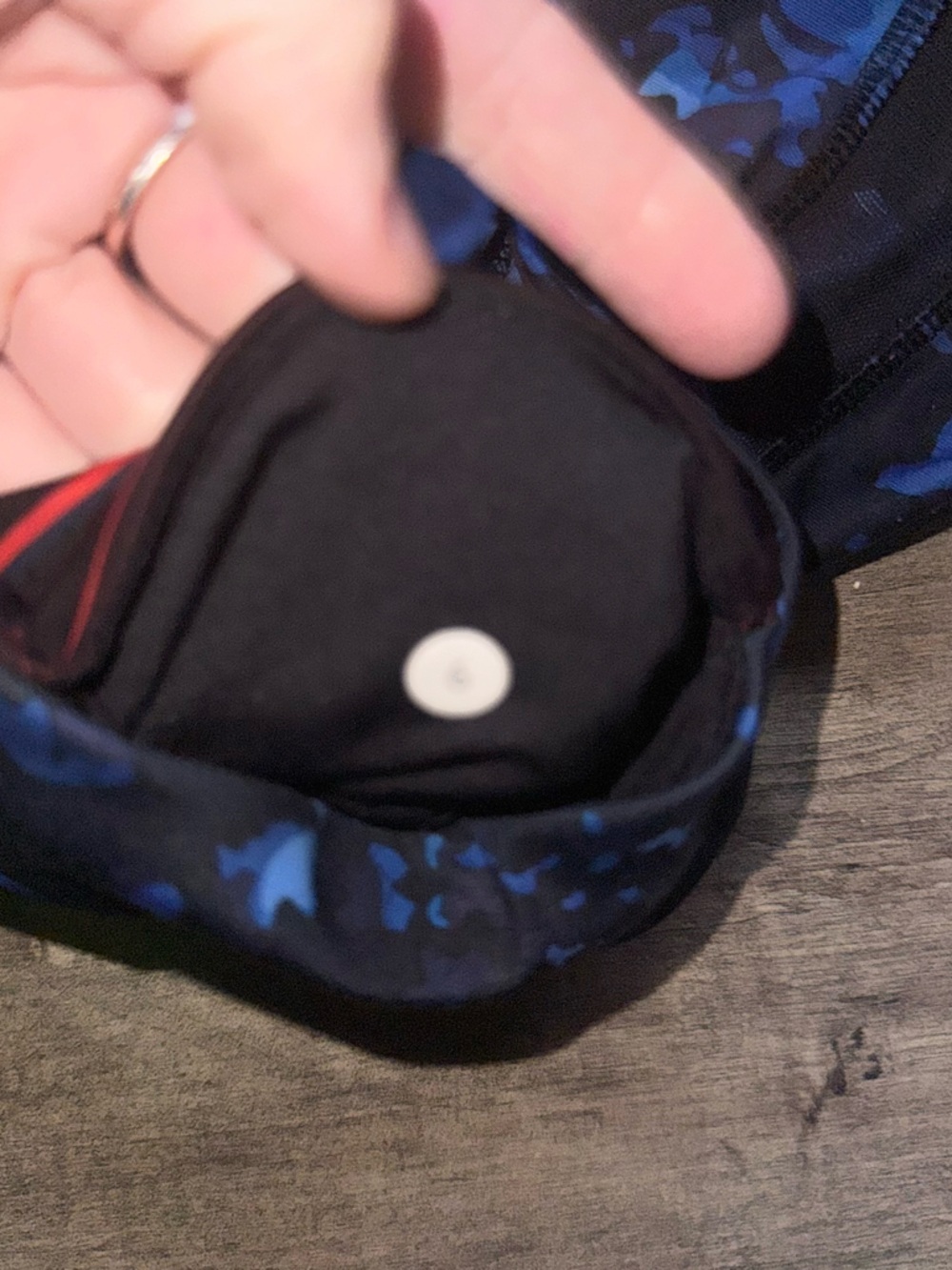 Lululemon Fast and Free High Rise Tight Blue Camo Print 5 Pocket Sz 6 - Picture 4 of 15